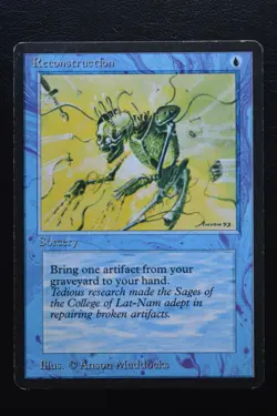 Magic The Gathering MTG RECONSTRUCTION Antiquities MP Moderately Played - Image 1