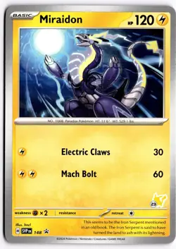 Pokemon TCG Miraidon - Pikachu 23 148 Battle Academy 2024 Promo NM - Image 1