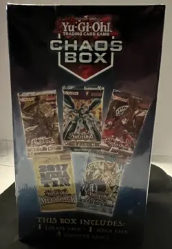 NEW Yugioh Chaos Box 2022 1 Legacy Pack 1 Mega Pack 3 Booster Packs 728192538209 - Image 3