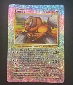 Pokemon TCG Legendary Collection Tauros Card 65/110 Uncommon - Image 1