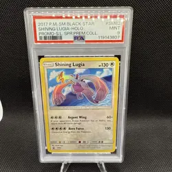Shining Lugia Black Star Promo SM82 Holo Card PSA MINT 9 - Image 1