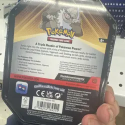 Pokemon TCG Triple Whammy Collector Tin - SLAKING with 3 Packs - Image 1