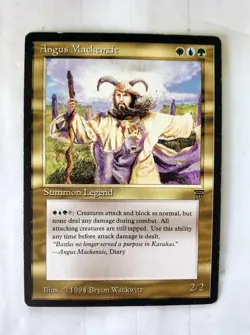 Magic the Gathering Angus Mackenzie Legends Card LP/NM Condition - Image 1
