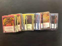 70 Trading Card Lot Of Chaotic Game Cards ALL FOIL - Image 1