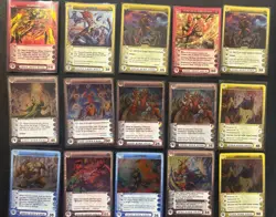 70 Trading Card Lot Of Chaotic Game Cards ALL FOIL - Image 2