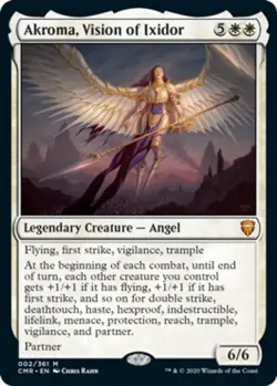 Moderatly Played, English - 1 x MTG Akroma, Vision of Ixidor Commander Legends - Image 1