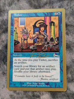 Tinker 45/143 Magic The Gathering MTG Gold Border Championship Brussels 2000 - Image 1