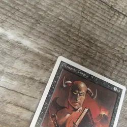 Magic The Gathering MTG Demonic Tutor Revised 3rd 1994 LP Excellent Ungraded - Image 3