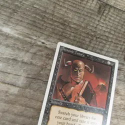 Magic The Gathering MTG Demonic Tutor Revised 3rd 1994 LP Excellent Ungraded - Image 3