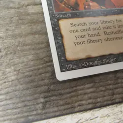 Magic The Gathering MTG Demonic Tutor Revised 3rd 1994 LP Excellent Ungraded - Image 2