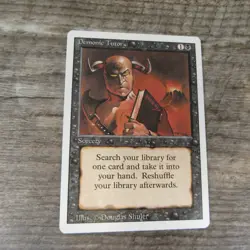 Magic The Gathering MTG Demonic Tutor Revised 3rd 1994 LP Excellent Ungraded - Image 1