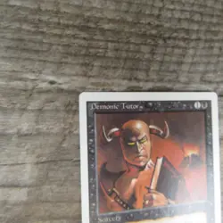 Magic The Gathering MTG Demonic Tutor Revised 3rd 1994 LP Excellent Ungraded - Image 3