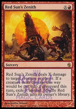 Red Sun's Zenith 1x FOIL MBS MTG Mirrodin Besieged Rare MINT red - Image 1