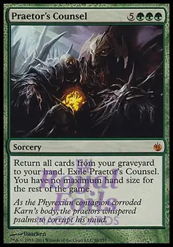 Praetor's Counsel 1x FOIL MBS MTG Mirrodin Besieged Mythic MINT green - Image 1
