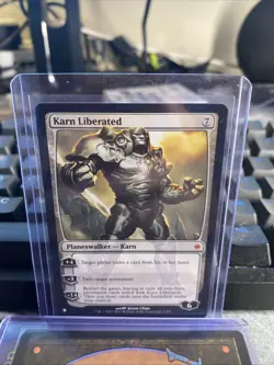 Karn Liberated #1 (LP) New Phyrexia NPH Magic MTG The Gathering Planeswalker - Image 1