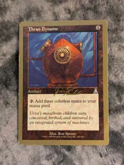 Thran Dynamo 139/143 Magic Gathering MTG Gold Border Championship Brussels 2000 - Image 1