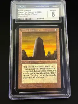 Magic The Gathering: Alpha CGC 8 Basalt Monolith MTG Alpha - Image 1