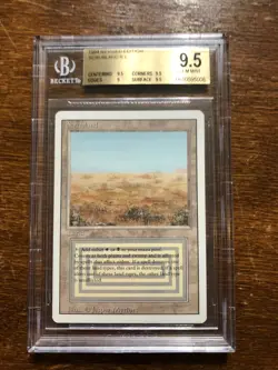 1994 MTG Magic The Gathering Revised Scrubland BGS 9.5 Gem Mint Dual Land - Image 1