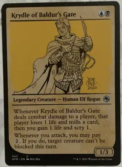 Krydle of Baldur's Gate #343 Forgotten Realms Legendary Creature MTG Magic - Image 1