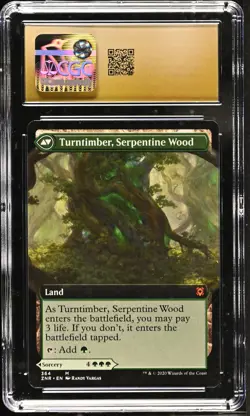 TURNTIMBER SYMBIOSIS Zendikar Rising Extended Art Mythic CGC Pristine 10 MTG - Image 2