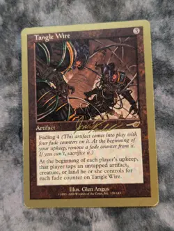Tangle Wire 139/143 Magic Gathering MTG Gold Border Championship Brussels 2000 - Image 1