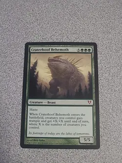 Mtg Craterhoof Behemoth Avacyn Restored Regular LP Card - Image 1