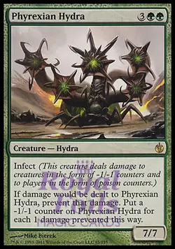 Phyrexian Hydra 1x FOIL MBS MTG Mirrodin Besieged Rare MINT green - Image 1