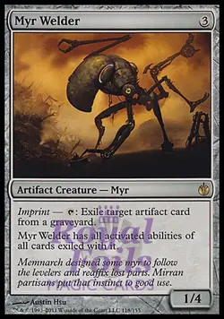 Myr Welder 1x FOIL MBS MTG Mirrodin Besieged Rare MINT artifact - Image 1