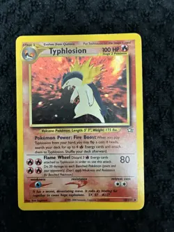 2000 Pokemon Neo Genesis Typhlosion Holo #18/111 - Image 1