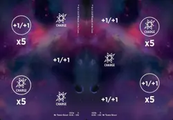 MTG Commander EOE TOKEN Punch Out Counter Card #001a #001b PLAYSET 4X X4 - Image 1