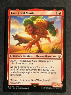 MTG Gau, Feral Youth, NM-Mint, (FIC #0055) Regular - Image 1