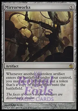 Mirrorworks 1x FOIL MBS MTG Mirrodin Besieged Rare MINT artifact - Image 1