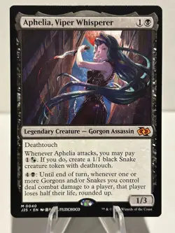 Aphelia, Viper Whisperer (Anime) 40 M Foundations Jumpstart NM MTG - Image 1
