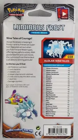 POKEMON SUN & MOON BURNING SHADOWS LUMINOUS FROST DECK (DAMAGED BOX) - Image 2