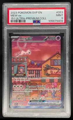 Pokemon S&V Black Star Promos Mew ex PSA 9 Mint #053 Quantity - Image 1