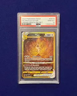 PSA 10 Arceus VSTAR #GG70 Crown Zenith 2023 Pokemon GEM MINT - Image 1