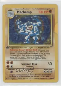 Machamp (Starter Deck) Holo 1st Ed. Pokemon Base Set #8 1999 - Image 1