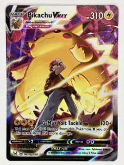 Pikachu VMAX NM TG17/TG30 Swsh11: Lost Origin Trainer Gallery Pokemon TCG Holo - Image 1