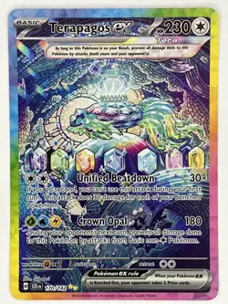 Terapagos ex NM SIR 170/142 Sv07: Stellar Crown Pokemon TCG Holo - Image 1
