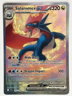 Salamence ex NM SIR 187/159 Sv09: Journey Together Pokemon TCG Holo - Image 1