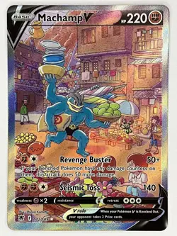 Machamp V NM Alt Art 172/189 Swsh10: Astral Radiance Pokemon TCG Holo - Image 1