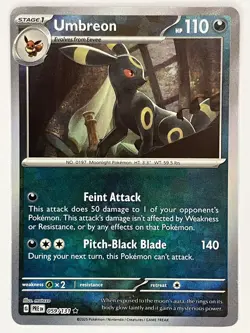 Umbreon NM Master Ball Pattern 059/131 Sv: Prismatic Evolutions Pokemon TCG Holo - Image 1