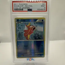 Pokemon Card Reverse Holo Magikarp 61/95 PSA 9 Call of Legends - Image 1