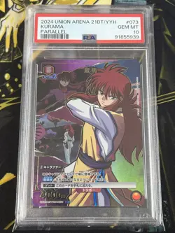 YuGiOh Kurama Union Arena Parallel PSA 10 Mint - Image 1