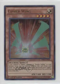 Cipher Wing 1st Ed. YuGiOh Dragons of Legend Unleashed #DRL3-EN028 - Image 1