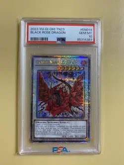 YuGiOh Black Rose Dragon PSA10 25th Quarter Century Secret Rare North America - Image 1