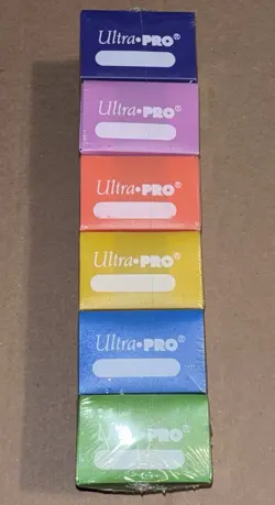 Ultra Pro Set Of 6 Multi Color Deck Boxes Magic Pokemon YuGiOh Card Storage Box - Image 3