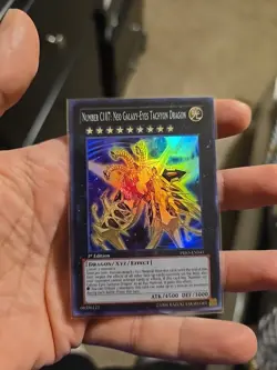 Yugioh Number C107: Neo Galaxy-Eyes Tachyon Dragon - PRIO-EN041 - Super - 1st NM - Image 1