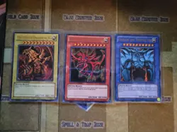 YUGIOH EGYPTIAN GOD SET LC01 RA/SLIFER/OBELISK ULTRA LIMITED ED VLP 1996 - Image 1