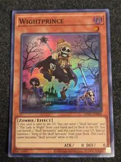 LP OP25-EN004 Wightprince Super Rare Unlimited Edition Yugioh Card - Image 1